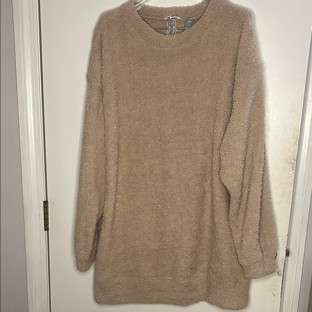 BP Oversized XL Sherpa Fleece Crewneck Sweatshirt Tunic Ultra-plush NWT